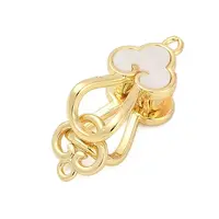 Brass Interlocking Clasps