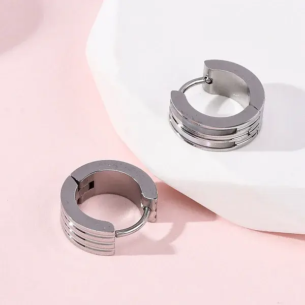 304 Stainless Steel Hoop Earrings