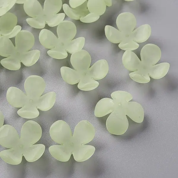 Frosted Acrylic Bead Caps