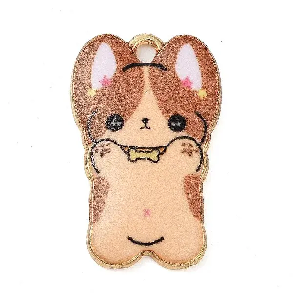 Rack Plating Alloy Enamel Pendants
