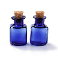 Square Glass Cork Bottles Ornament