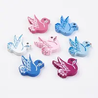 Natural Wood Printed Beads