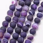 Natural Striped Agate/Banded Agate Bead Strands