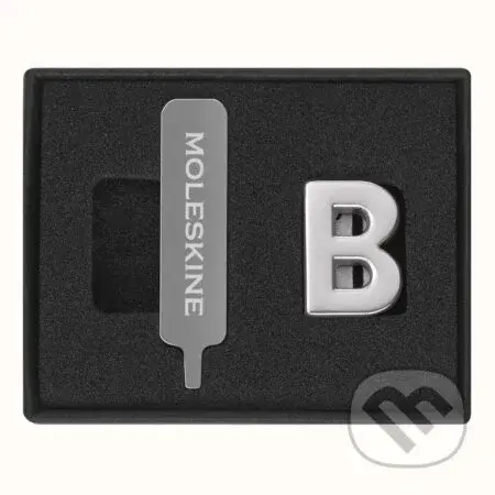 Moleskine  - ozdoba na zápisník – písmeno B