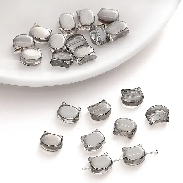 10Pcs Electroplate Glass Beads