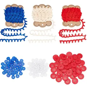 150Pcs 4-Hole Resin Sewing Buttons
