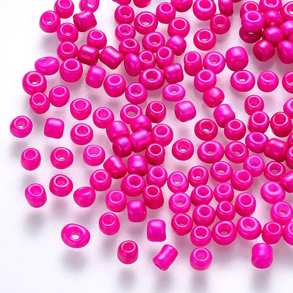 6/0 Baking Paint Glass Round Seed Beads