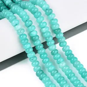 Dyed Natural White Jade Beads Strands