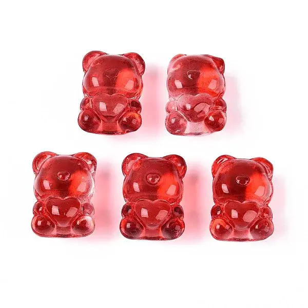 Baking Paint Transparent Glass Beads