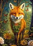 Kouzelná liška - puzzle z kategorie Umělecké