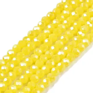 Electroplate Glass Beads Strands