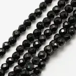 Natural Black Spinel Bead Strands