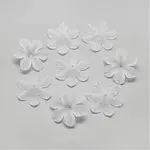 6-Petal Transparent Acrylic Bead Caps