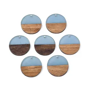 Resin & Walnut Wood Pendants