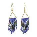 Glass Seed Beaded Chandelier Earrings