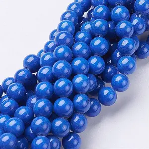 Natural Mashan Jade Round Beads Strands