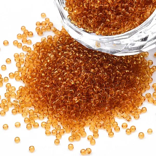 15/0 Transparent Czech Glass Seed Beads