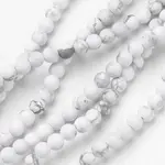Natural Howlite Beads Strands