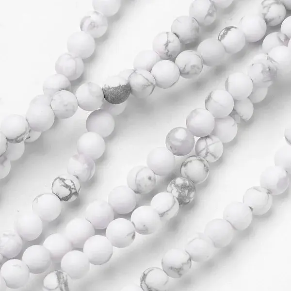 Natural Howlite Beads Strands