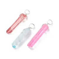 Natural Quartz Dyed Pendants