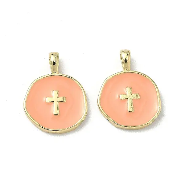 Brass Enamel Pendants
