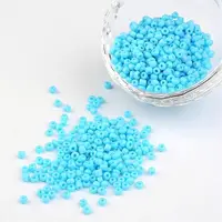 8/0 Opaque Colours Round Glass Seed Beads
