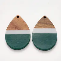 Resin & Walnut Wood Pendants