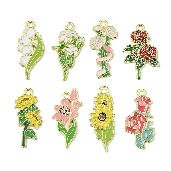 Alloy Enamel Pendants