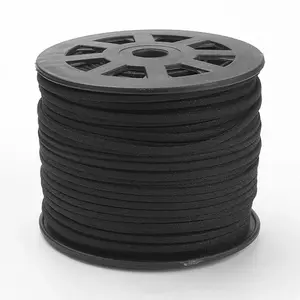 Glitter Powder Faux Suede Cord