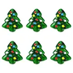 6Pcs Handmade Bumpy Glass Beads Strands