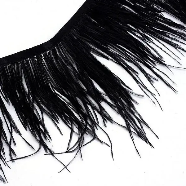 Fashion Ostrich Feather Cloth Strand Costume Accessories