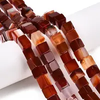 Natural Red Agate(Dyed & Heated) Beads Strands