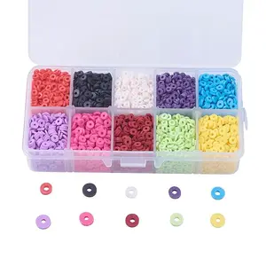 10 Colors Handmade Polymer Clay Beads