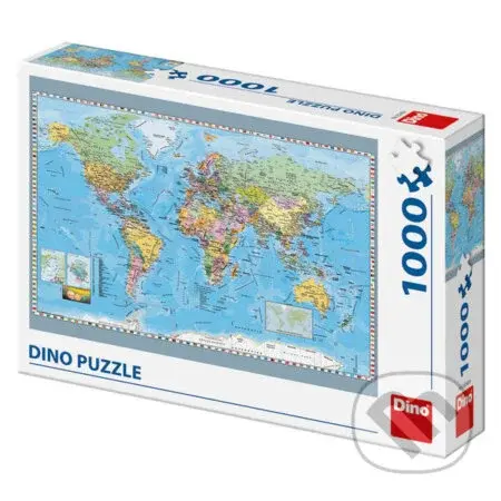 Politická mapa sveta - puzzle z kategorie Naučné puzzle