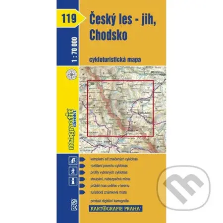 1: 70T(119)-Český les-jih,Chodsko (cyklomapa)