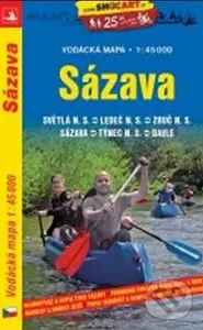 Sázava/vodácká mapa 1:50T,Sázava/vodácká mapa 1:50T