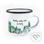 Smaltovaný hrnček Všetky cesty vedú na hory