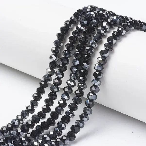 Electroplate Opaque Glass Beads Strands