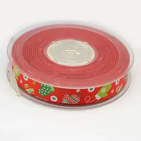 Christmas Gloves Printed Grosgrain Ribbon for Christmas Gift Package