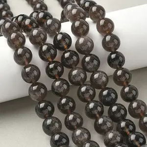 Natural Ice Obsidian Beads Strands