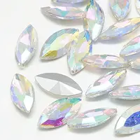 Pointed Back Glass Rhinestone Cabochons