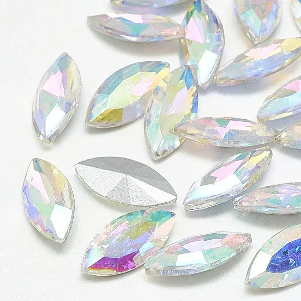 Pointed Back Glass Rhinestone Cabochons