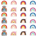 24Pcs 8 Style Silicone Focal Beads