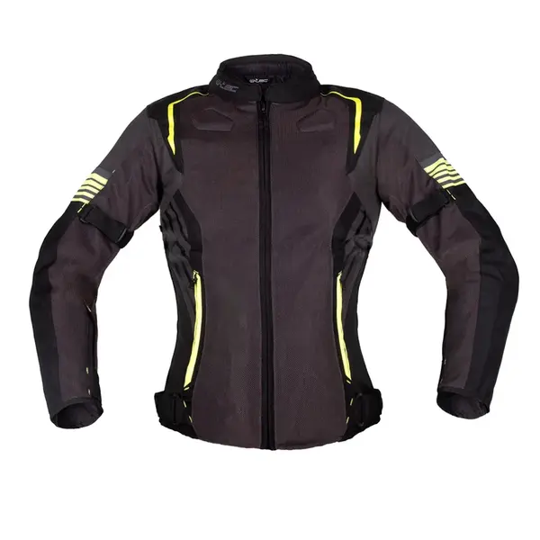 Dámská letní moto bunda W-TEC Jelsa šedá-fluo M