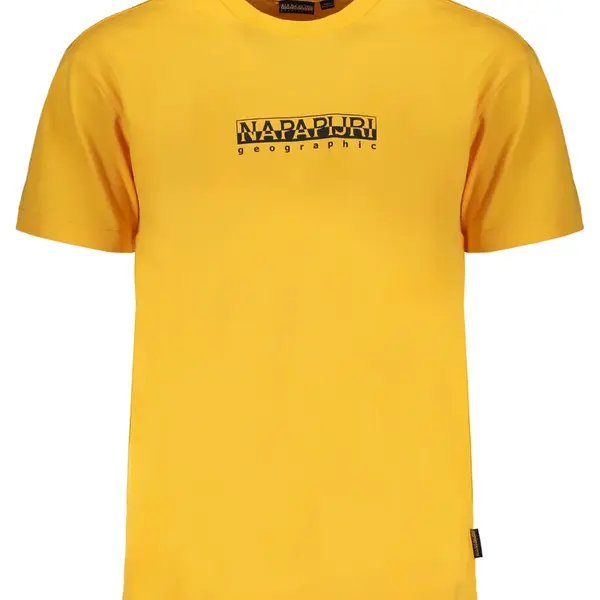 NAPAPIJRI MEN'S ORANGE SHORT SLEEVE T-SHIRT