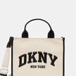 Bavlněná kabelka Dkny béžová barva, R52AGR57