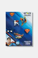 Připínačky na dětské boty Crocs Superman 5 Pck 5-pack