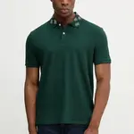 Bavlněné polo tričko Guess pánské, zelená barva, M5YP34 KCJV1