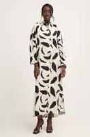 Šaty Answear.LAB béžová barva, midi, oversize