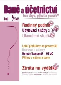 DaÚ 8/2023 Rodinný podnik - Ukončení studia na střední škole a ZP, Ubytovací služby a DPH